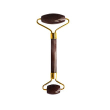 Load image into Gallery viewer, Tiger Eye Harmony and Balancing Facial Roller (Gold Metal Handle)