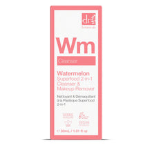 Load image into Gallery viewer, Watermelon Superfood 2-in-1 Cleanser & Makeup Remover 30ml