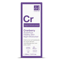 Load image into Gallery viewer, Cranberry Superfood Healthy Skin Night Moisturiser 30mls
