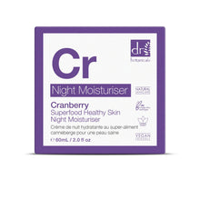 Load image into Gallery viewer, Cranberry Superfood Healthy Skin Night Moisturiser 60mls

